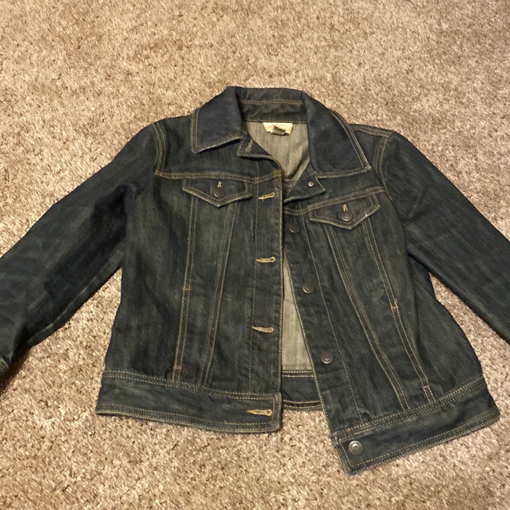 Ann Taylor Loft Dark Jean Jacket - Size 2